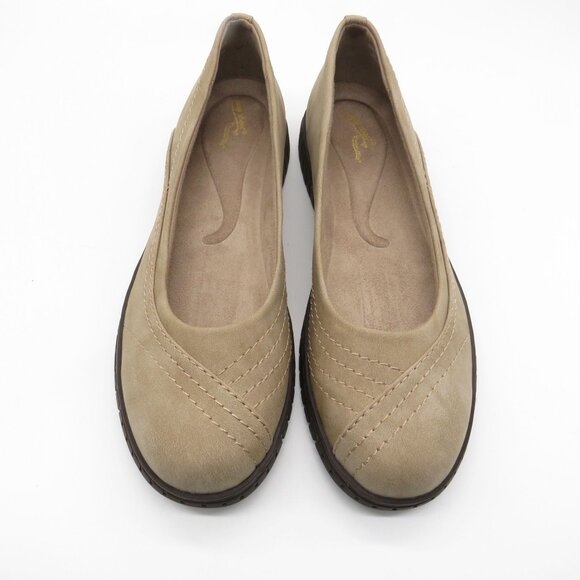 Easy Street Women's Brown Slip-On Flats With Comfort Sole 9.5 NEW - Picture 1 of 7